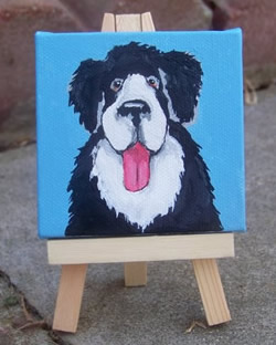 Bernese Original Acrylic Painting