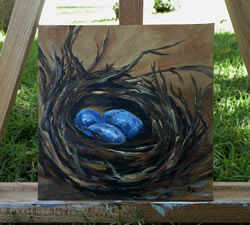 Nature's Nest Original Acrylic Painting