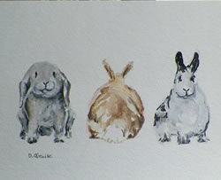 Painting of bunny rabbits