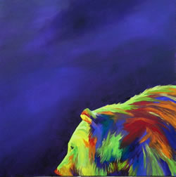 Colorful Sunlit Bear