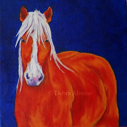 Draft Horse Original Oil Painting