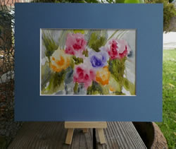 Garden Hydrangea Watercolor Painting
