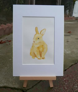 Greta Bunny Original Oil Painting
