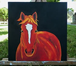 Midnight Horse Original Painting