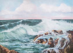 Seascape Waves Original Oil Painting