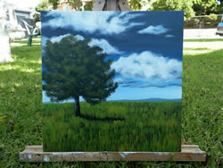 Shadow of an Old Oak Acrylic Painting