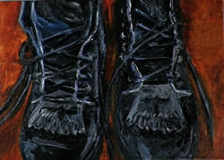 Favorite Pair of Boots Original Oil Painting
