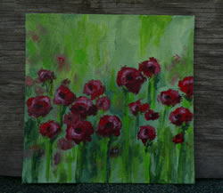 Poppies Acrylic Painting
