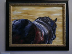 Ready to Ride Horse Original Oil Painting