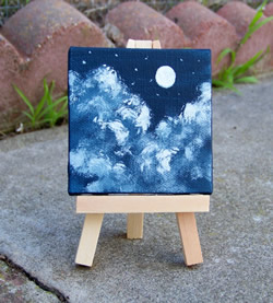 Sleep Tight Night Sky Oil Painting