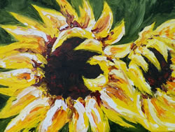 Sunflower Day Original Oil Painting