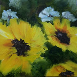 Sunflowers Original Oil Painting