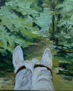 Trail Ride Original in Oils