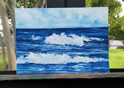 Moonlight Waves Original Oil Painting