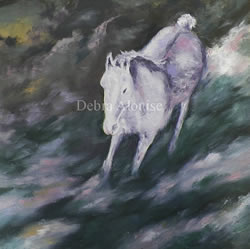 Draft Horse Original Oil Painting