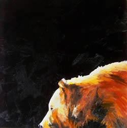 Brown Bear Original Oil Painting