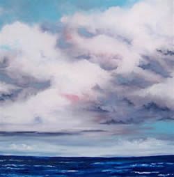 Clouds and Sea Original Oil Painting