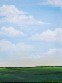 Cloudscape Horizon Original Oil Painting