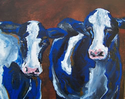 Cows Original Acrylic Painting