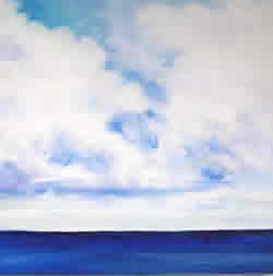Pacific Ocean View Original Oil Painting