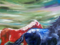 Running Horses Original Oil Painting