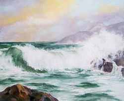 Seascape Waves Original Oil Painting
