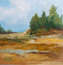 Warm Winds Landscape Original Oil Painting