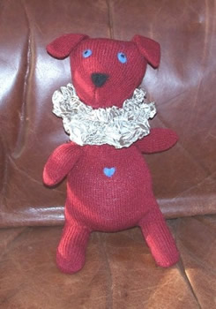 Dog glove toy
