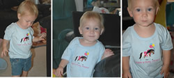 Photos of the birthday pony shirts