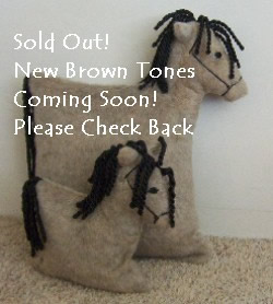 Original mommy and baby pony pillow set image